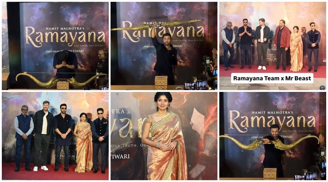 Ranbir Kapoor lifts Shiv Dhanush, tells MrBeast to chant 'Jai Shri Ram', explains Ramayana to him