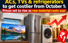 ACs, TVs & refrigerators to get costlier from October 1: Prices set to rise as raw material costs soar