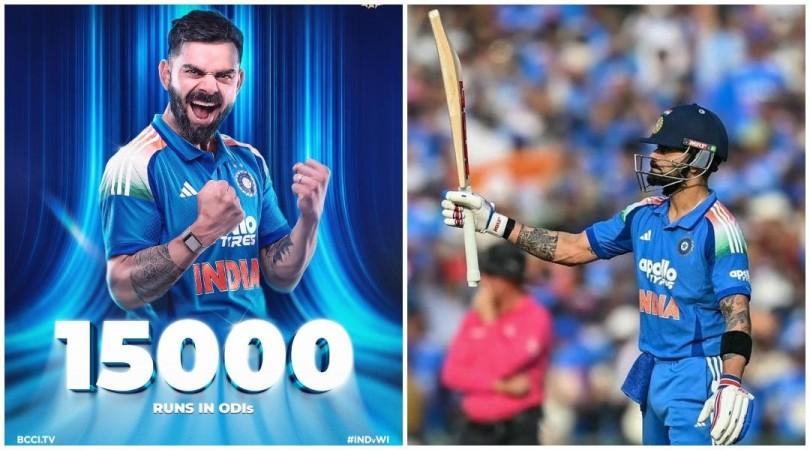 Thiruvananthapuram erupts as Virat Kohli smashes 50 with massive six, joins 15,000-run club in ODIs after historic feat