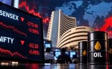 Indian equities open lower on weak global cues and rising crude prices