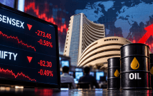 Indian equities open lower on weak global cues and rising crude prices