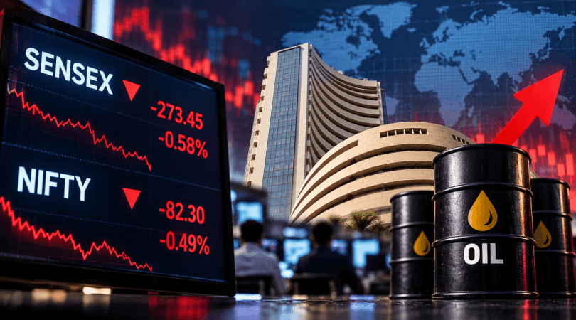 Indian equities open lower on weak global cues and rising crude prices Indian equities open lower on weak global cues and rising crude prices
