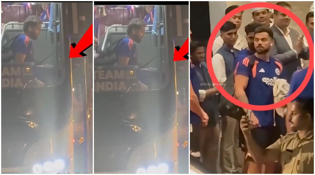 Watch: Rohit Sharma Slips and Falls While Getting Off Team Bus After IND vs WI 1st ODI, Escapes Injury