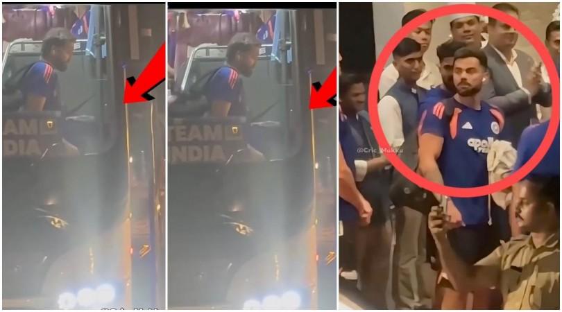 Watch: Rohit Sharma Slips and Falls While Getting Off Team Bus After IND vs WI 1st ODI, Escapes Injury
