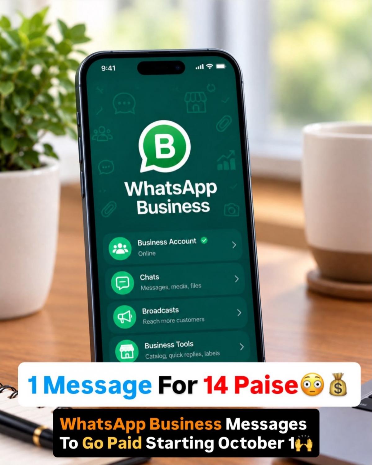 WhatsApp Business messages to become paid from October 1: India prices, rules and what changes