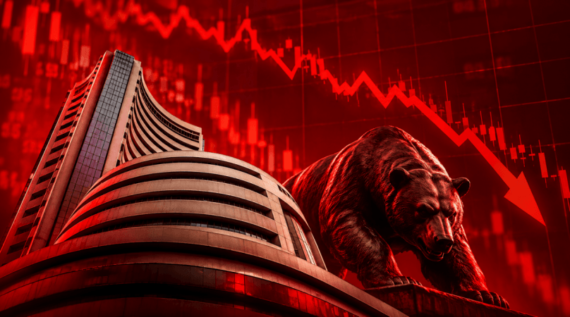 Sensex slips 49 points, Nifty falls 96 points as Indian stock markets end lower