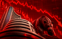 Sensex slips 49 points, Nifty falls 96 points as Indian stock markets end lower