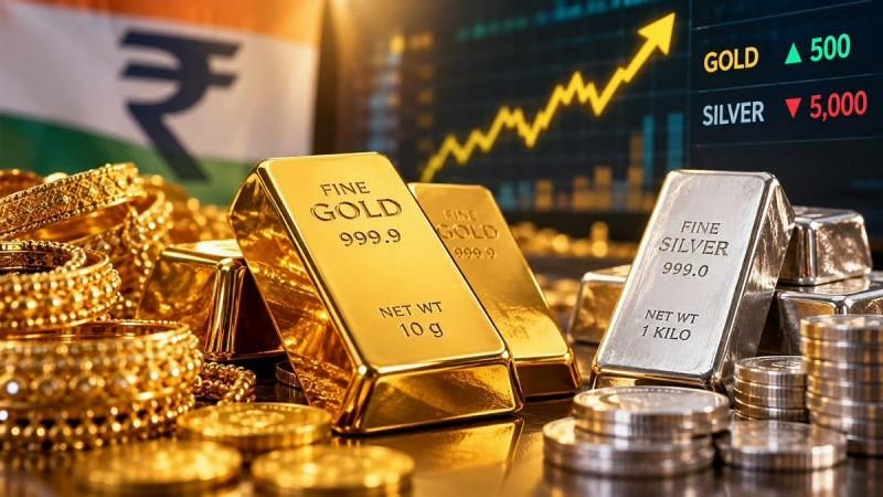Gold price today: Gold rises Rs 500 to Rs 1.49 lakh in Delhi, while silver falls Rs 5,000