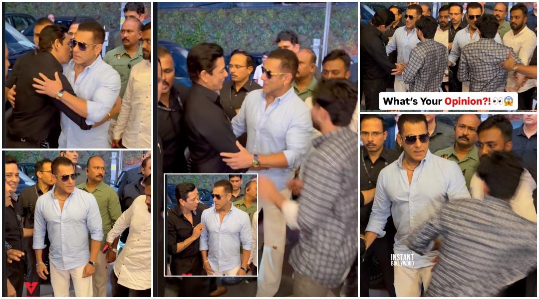 Salman Khan's bodyguard pulls fan away after he approaches actor at Mumbai screening; fans slam security