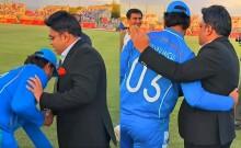 Vaibhav Sooryavanshi Touches ICC Chairman Jay Shah's Feet After Team India Win Asian Games Gold Against Pakistan