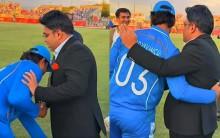 Vaibhav Sooryavanshi Touches ICC Chairman Jay Shah's Feet After Team India Win Asian Games Gold Against Pakistan