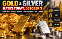 Gold, silver rate today, October 3: Check latest prices in Mumbai, Delhi, Bengaluru and Chennai