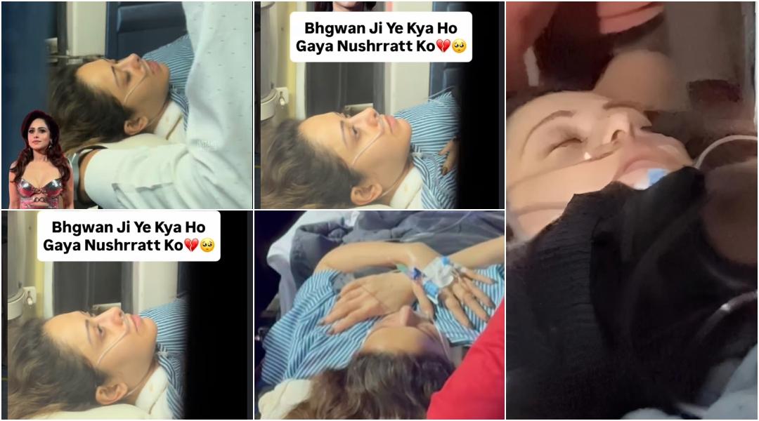 Nushrratt Bharuccha Returns To Mumbai Via Air Ambulance After Spine Fracture In Bali, Seen On Stretcher - VIDEO