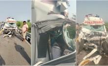 4 killed after ambulance carrying soldier's remains crashes into Army truck in UP