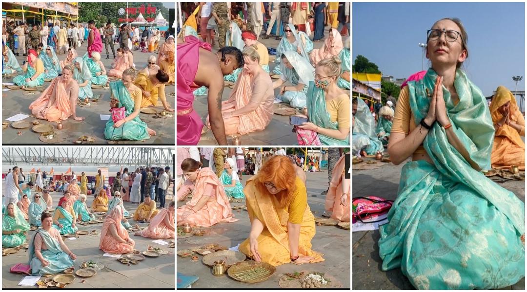 Germany, Ghana & Russia Devotees Perform Pind Daan for Ancestors in Bihar's Gaya Ji