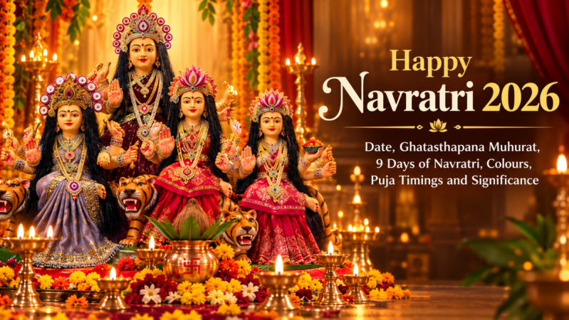 Navratri 2026: Date, Ghatasthapana Muhurat, 9 days, colours, puja timings and significance Navratri 2026: Date, Ghatasthapana Muhurat, 9 days, colours, puja timings and significance