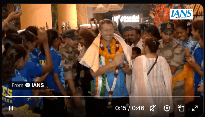 Indian women's hockey team returns to Bengaluru after historic Asian Games gold, seals LA 2028 Olympic berth Indian women's hockey team returns to Bengaluru after historic Asian Games gold, seals LA 2028 Olympic berth