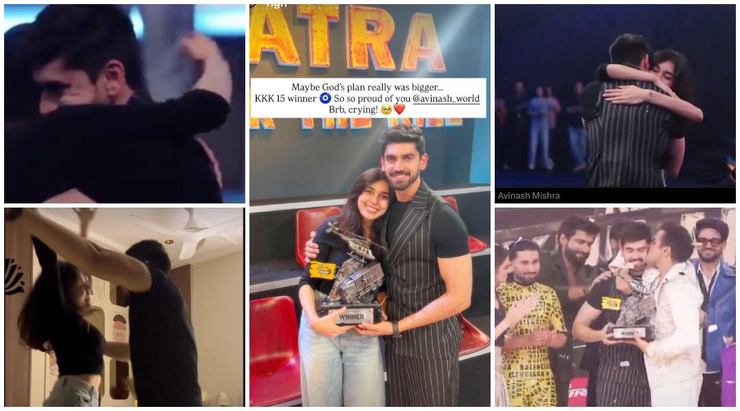 KKK15: Avinash Mishra rushes to hug GF Eisha Singh after win; takes home Rs 20 lakh, Europe trip, car