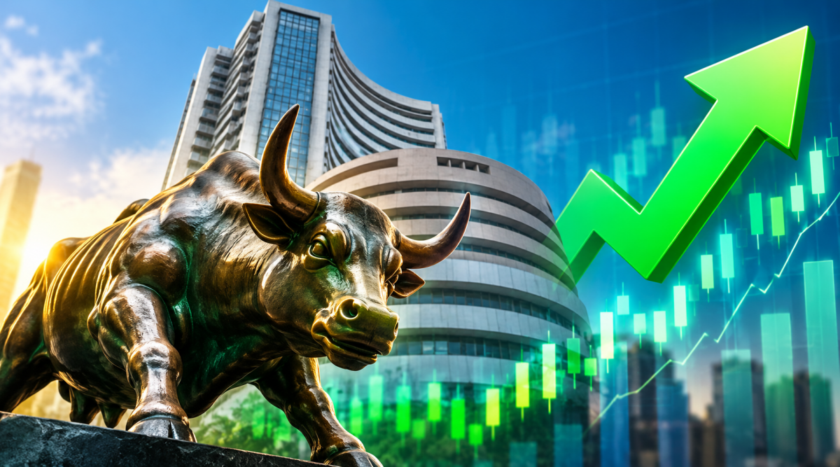 Sensex rises 473 points, Nifty gains 134 points as markets snap 4-day losing streak