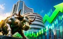 Sensex rises 473 points, Nifty gains 134 points as markets snap 4-day losing streak