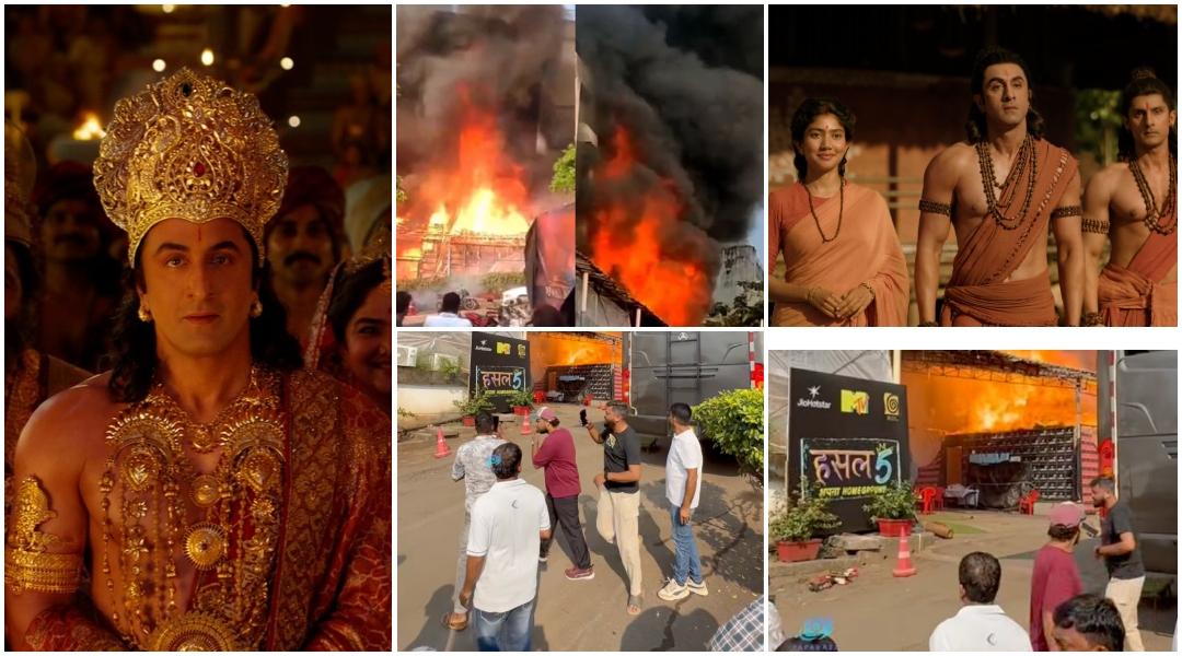 No fire on Ranbir Kapoor's Ramayana set; massive blaze at Pati Patni Aur Panga 2 set spreads to Hustle 5