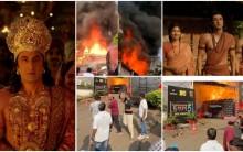 No fire on Ranbir Kapoor's Ramayana set; massive blaze at Pati Patni Aur Panga 2 set spreads to Hustle 5
