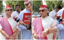 Angry Jaya Bachchan pushes journalist's mic away during INDIA bloc protest [watch]