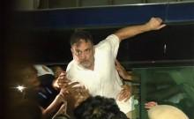 INDIA bloc stir: Rahul, Priyanka Gandhi detained from Akashwani Bhavan after over 9 hours of sit-in