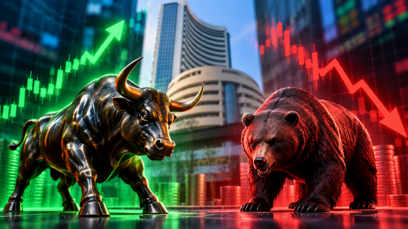 Indian equity markets open flat; financial shares drag