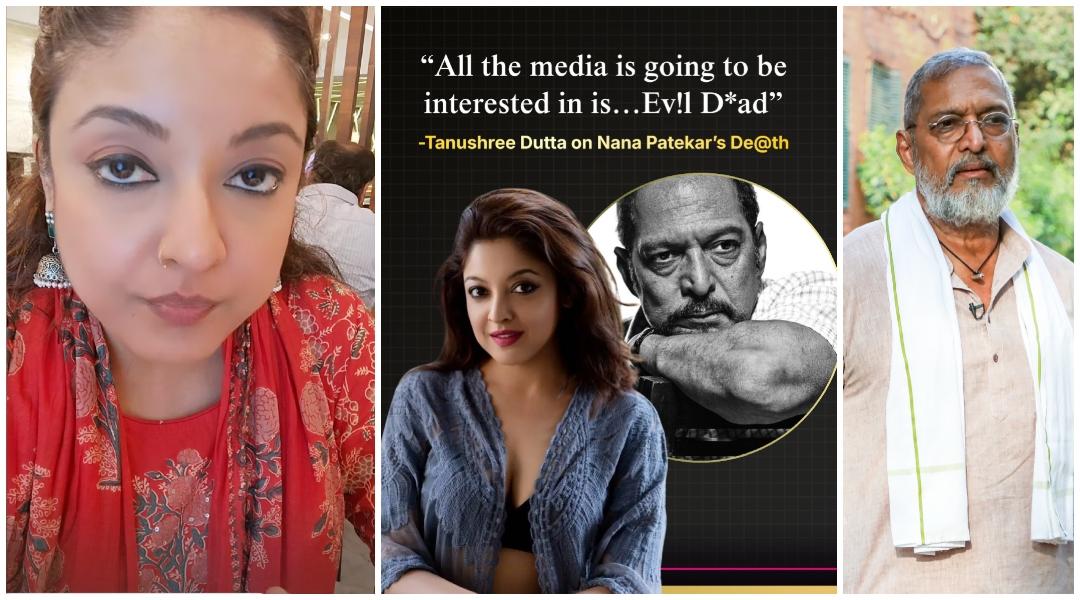 'Evil Dead': Tanushree Dutta reacts to Nana Patekar's death years after #MeToo allegations