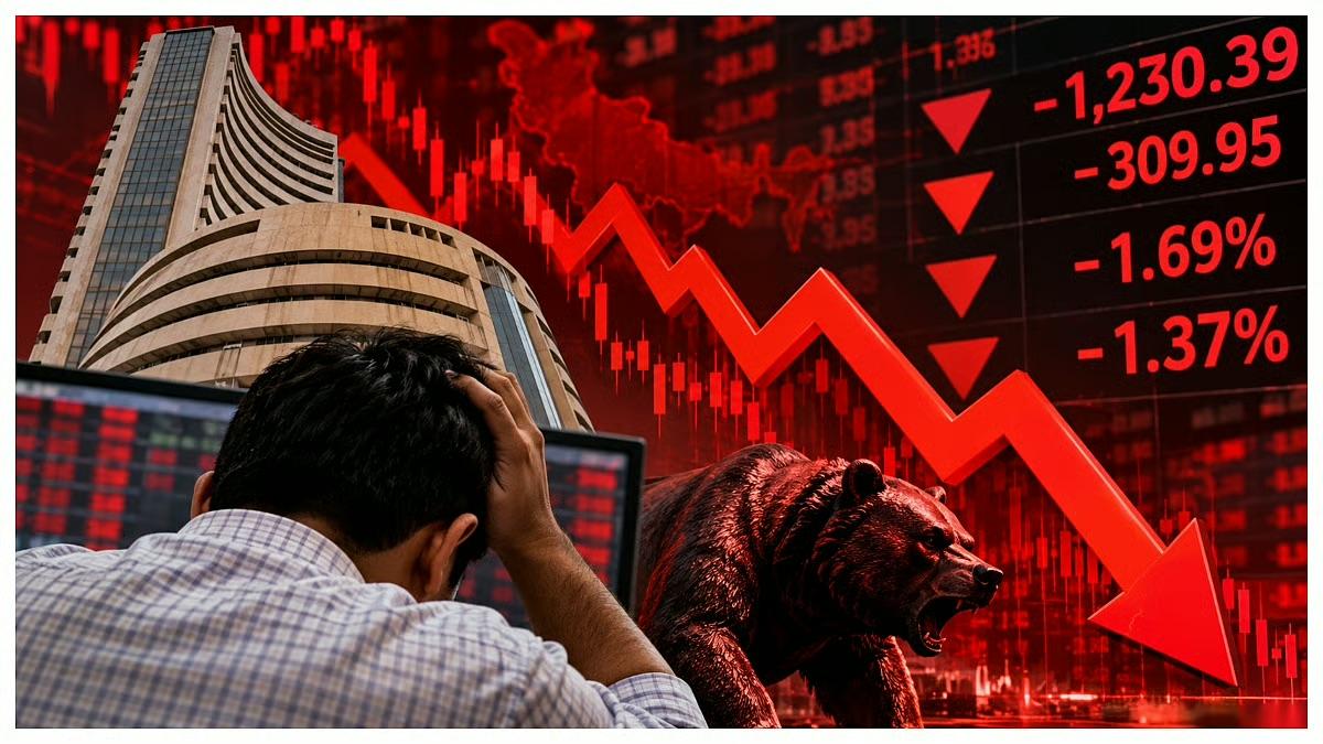 Sensex Sinks 1,045 Points, Nifty Hits 2026 Low as Oil Crosses $104