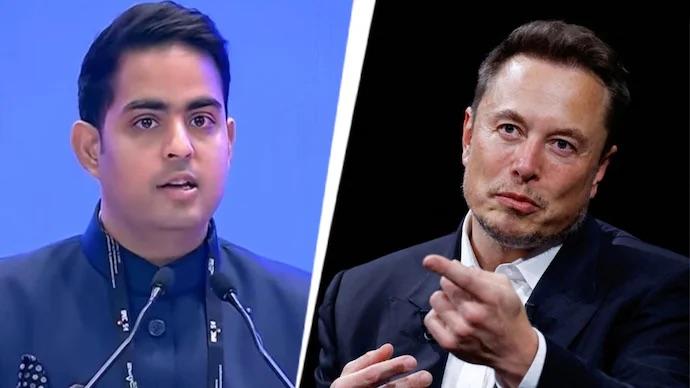 Akash Ambani reacts to on Elon Musk's Starlink 'oligarchs' claim; Rajeev Chandrasekhar says India's security comes first