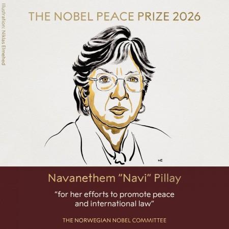 Who is Navi Pillay? Indian-origin South African jurist wins 2026 Nobel Peace Prize