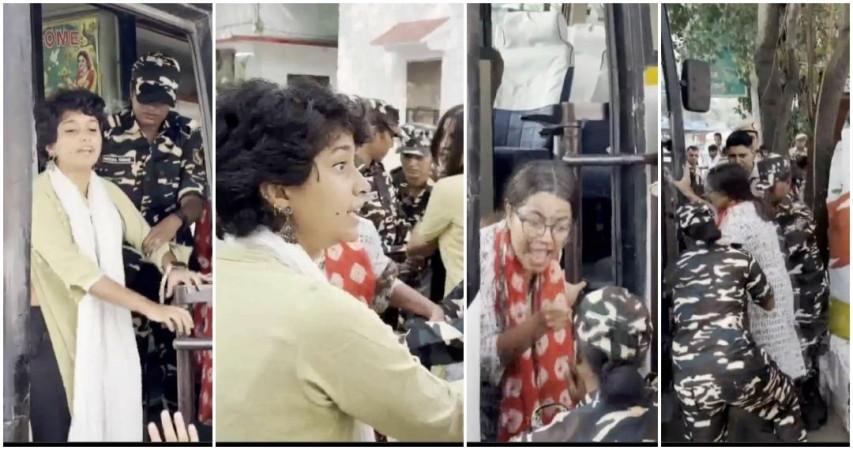 Delhi Police detains content creators at Dhaula Kuan; around 600 detained ahead of CJP protest Delhi Police detains content creators at Dhaula Kuan; around 600 detained ahead of CJP protest