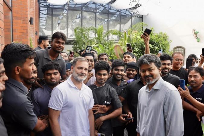 Rahul meets CM Vijay: An hour of talks, followed by coffee and tiramisu together