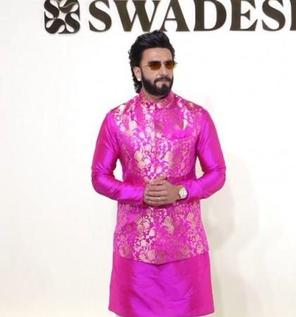 Happy Navratri 2026: Ranveer Singh performs Garba with Nita and Isha Ambani at Swadesh event