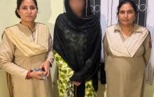 Arrested woman
