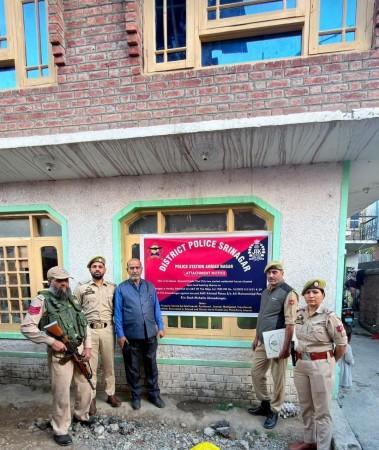 Property of drug trafficker attached by Srinagar Police Seized property