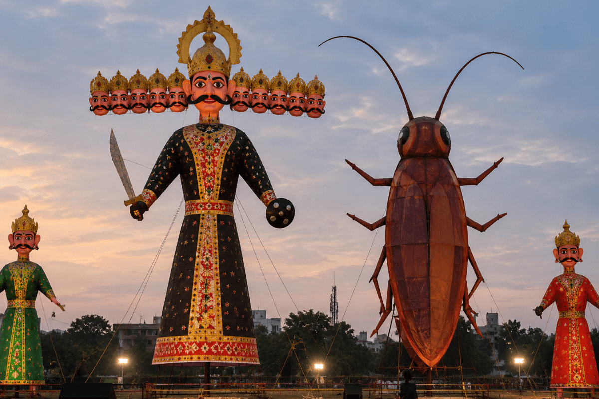 Delhi Ramlila to burn 30-foot 'cockroach' effigy alongside Ravan