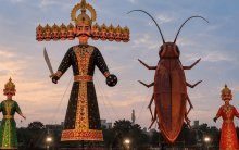 Delhi Ramlila to burn 30-foot 'cockroach' effigy alongside Ravan