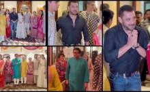 Salman Khan greets guests with namaste, poses with Eknath Shinde, Raj Thackeray at Shaina NC's daughter's engagement ceremony