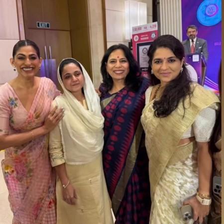 Salman Khan greets guests with namaste, poses with Eknath Shinde, Raj Thackeray at Shaina NC's daughter's engagement ceremony