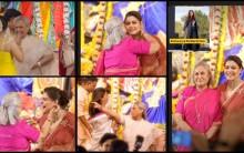 Jaya Bachchan fixes daughter Shweta's hair, applies kala tika to Kajol; fans ask why Aishwarya is never seen at pandal