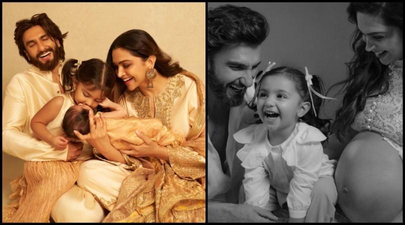Deepika Padukone-Ranveer Singh name second daughter Devi; Dua kisses baby sister on forehead in picture-perfect family photo