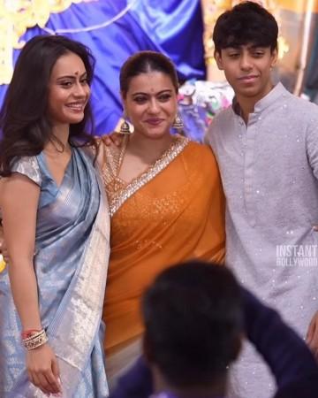Kajol feels uneasy, gasps for breath; poses with kids Nysa, Yug despite exhaustion at Durga Puja pandal