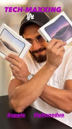 Ranveer Singh flaunts two iPhone Duos worth Rs 6 lakh, shares unboxing video; fans wonder if one is for Deepika Padukone or free PR gift