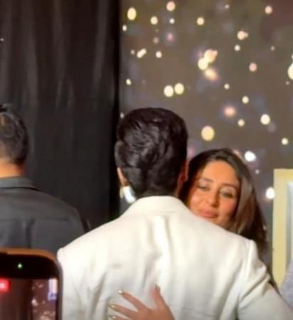 Exes Kareena Kapoor and Shahid Kapoor kiss and hug each other during IIFA press conference [watch]
