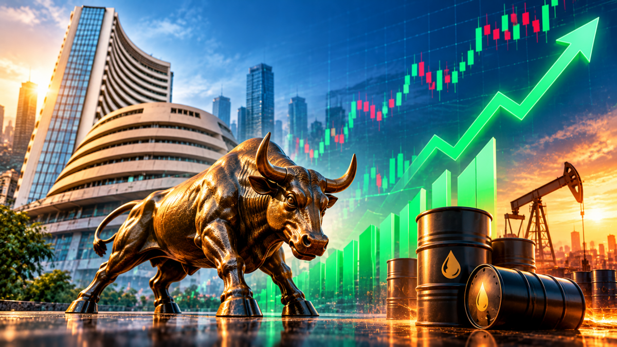 Sensex jumps over 370 points and Nifty crosses 22,700 amid strong buying in IT shares, Indian stock markets gain