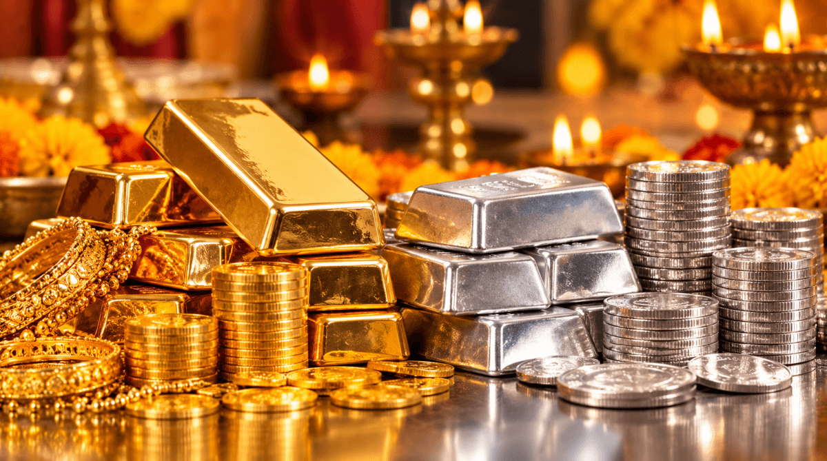 Gold and silver price today, October 23: Silver and gold crash ahead of Diwali; check rates in Delhi, Mumbai and Bengaluru