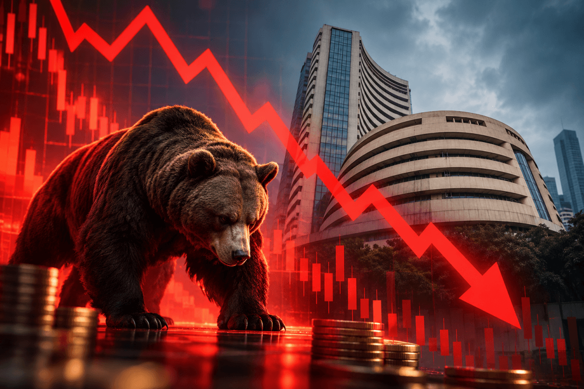 Sensex, Nifty end lower for 4th straight session amid geopolitical concerns